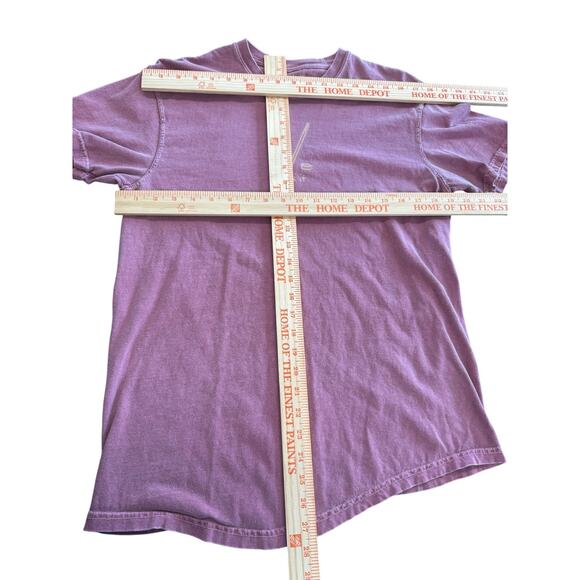 "ROTH SHIRT CO." Stick It T-Shirt SZ  M Womens Rose Pink Hockey Puck Ice Rink - Picture 5 of 9